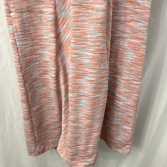 Title Nine Dress Small Orange Blue Space Dye Print A Line - Picture 7 of 10